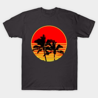 Retro Sun Classic Tee Palm Trees T-Shirt